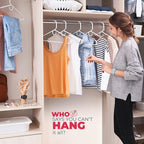 Neaties Super Heavy Duty Clothes Hangers 18 Pack – Made in the USA - 10lb Capacity, Thick Plastic Hangers for Pants, Coats, Jackets, Jeans and Adult Clothing – Blue