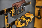 DEWALT Battery Organizer, Holds up to 4 Batteries, Mount Rail, Workshop Storage System Compatible (DWST82819)
