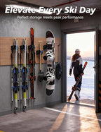 ski wall mount, ski snowboard storage rack tool