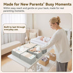 GRANNY SAYS Drawer Organizer Clothes, 12 Pack Dresser Organizer Bins for Nursery, Closet Organization and Storage Dividers for Clothing, Baby Clothes, Underwears, Gray