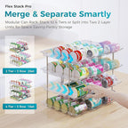 oylik Can Organizer for Pantry, 4 Tiers Can Storage Rack, up to 48 Cans Food Holders for Fridge, Cabinet and Pantry Organization