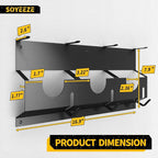 SOYEEZE Angle Grinder Holder, Angle Grinder Tool Stand for Milwaukee/Dewalt 2 Pack, 6 Bay Tool Storage Rack, Wall Mount Bracket for Cutters Polishers, Garage and Workspace