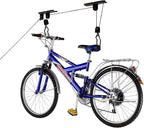 Bike Hanger - Overhead Hoist Pulley System with 100lb Capacity for Bicycles or Ladders - Secure Garage Ceiling Storage by Rad Sportz