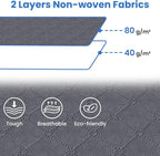Fab totes Storage Bags,Clothes Blanket Storage Bins Foldable Closet Organizers with Reinforced Handle for Home Dorm Storage and Organization,Fabric Bags for Organizing Sheets,Clothing (Grey,3 Pack)
