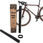 SELVA Rack - Wooden Wall Mount for Bicycle. in Different Sizes and 3 Colors: Natural, Black and White (Black, 15" 3/4)