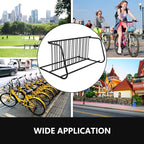 Bike Rack, Commercial 10-Bike Capacity Dual Side Outdoor Bike Rack Stand, Stable Lightweight Bike Parking Stand Floor for Front Yards, Stores, Schools, Storefronts, Workplace