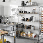 21" Deep x 48" Wide x 86" Height Wire Shelving Kit | 5-Tier | NSF Commercial Storage Rack Unit