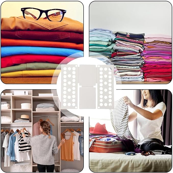Shirt Folding Board, T Shirt Clothes Folder Board Laundry Sorter Helper Liner - Shirts Folding Boards Laundry Organizer Easy and Fast for Kid and Adult - Foldable Tool for Home Storage