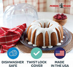 Nordic Ware Cake Keeper, Deluxe Bundt, Clear