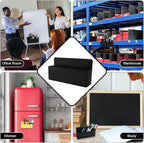 Magnetic Pen Holder,3 Compartments Magnetic Dry Erase Marker Holder,Extra Strong Magnet Storage Marker Pen Pencil Organizer for Refrigerator,Whiteboard,Locker Accessories(Long Style)