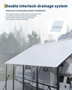 GarveeLife 13x26 ft Metal Carport with Vertical Roof, Heavy-Duty Metal Car Port 120° Steep-Pitch Roof, 133" High-Clearance for Full-Sized Pickups, Tractors, and Bass Boats