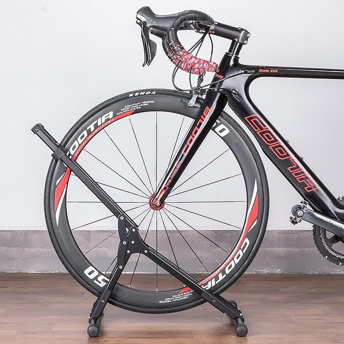 CHEPARK Bike Floor Stand Rack- Indoor Bike Stand for Garage/Home - Bike Storage Bicycle Parking Rack Fit 20”-29” Mountain Road Bikes (3 Bike Rack)