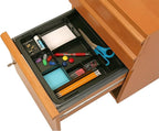Officemate Recycled Expandable Drawer Tray, 10 3/8 W - 16 W, Black (26372)