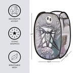 Idea Nuova Disney Nightmare Before Christmas Pop Up Laundry Storage Hamper with Durable Carry Handles, 21" H x 13.5" W X 13.5" L