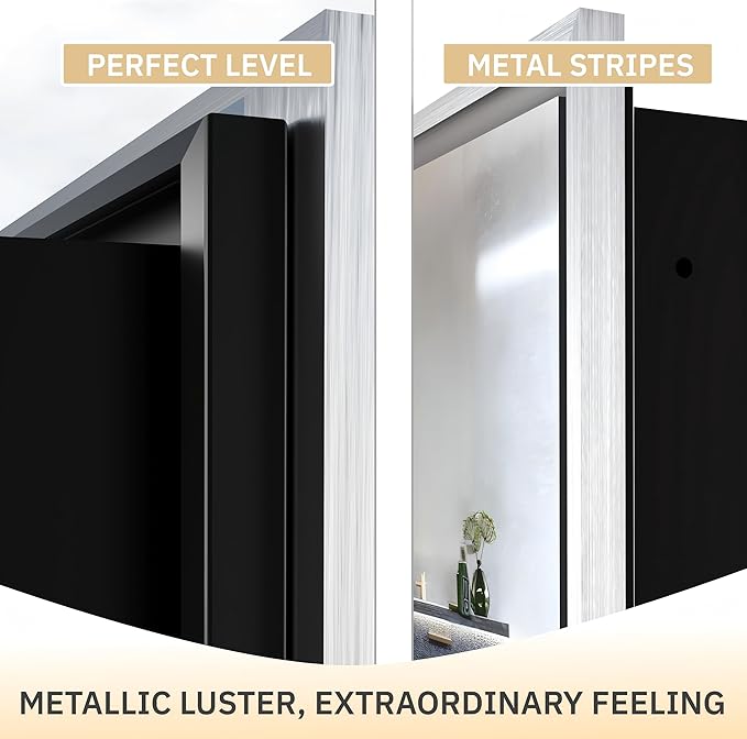24x30 Inch Medicine Cabinet with Mirror, Brushed Nickel-Aluminum Frame, Farmhouse Bathroom Storage Cabinet (Recessed or Surface Mount)