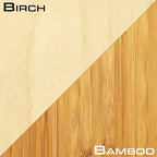 Grassracks Ski Wall Rack - Bamboo Indoor Horizontal Ski Wall Mount Hallsteiner Series - Masterfully-Crafted Premium Indoor Ski Display Wall Hanger (3 or 4 Pairs of Skis, Bamboo)