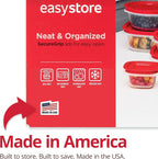 Rubbermaid EasyStore Containers, 44-Piece Set, Food Storage Containers with Lids