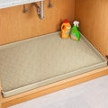 Jin&Bao Waterproof Under Sink Mat 25" x 19", Thick Silicone Mat Cabinet Protector for Kitchen and Bathroom, Shelf Liner, Home Organizer and Storage, Multipurpose Tray for Gadgets and Essentials