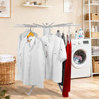 Clothes Drying Rack, Foldable Portable Drying Rack Clothing Space Saving, Upgraded Collapsible Standing Drying Rack with 16 Carbon Steel Poles for Indoor Laundry Clothes Towel Drying