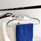50 Pack Plastic Clothes Hangers- 16.5 Inch Slim Space Saving Hangers for Closet, Heavy Duty Non-Slip Hangers with 360° Swivel Hooks for Hanging Coats, Suits, Jackets, Shirts,T-Shirt