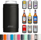 DUALIE 3 in 1 Insulated Can Cooler - 15+ Colors - Universal Size for 12 oz Cans, Slim Cans, and Bottles