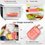 Bento Box Adult Lunch Box Kids,Lunch Containers for Adults/Kids/Toddler,5 Compartments Bento Lunch Box with Sauce Vontainers,Microwave & Dishwasher & Freezer Safe,BPA-Free(Pink)