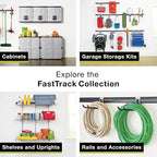 Rubbermaid Plastic Garage Corner Tool Tower Rack, Easy to Assemble, Organizes up to 30 Long-Handled Tools/Rakes/ Brooms/Shovles for Home/House/Outdoor/Sheds