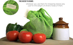 100% Cotton Set of 6 Fridge Bag | Eco-Friendly Natural Vegetables Bags for Fridge Storage & mesh net Vegetable Bag Fridge | Multi-Purpose Eco-Friendly Cotton mesh Bag (Neem Green)