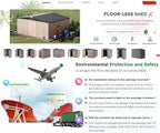 AECOJOY 12' x 14' Shed Outdoor Metal Storage, Large Storage Sheds & Outdoor Storage Clearance 14' x 12', Large Steel Yard Shed, Tool Storage for Garden, Backyard, Patio, Outside use in Grey