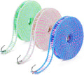 3-Pack Windproof Clothesline with Hooks – Super Strong and Durable, PE Material, 16ft – Ideal for Indoor/Outdoor Use & Travel