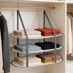 2PCS Sweater Drying Rack Hanging on Door Dryer Flat Portable Collapsible Mesh Large Laundry Clothes Drying Rack Room Organization 3 Tier