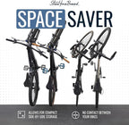 StoreYourBoard SwivelStow Bike Rack Garage Storage Rack 4 Pack - 4 Road & Gravel Bike Wall Mounts - Heavy Duty Bike Hanger - No-Lift Bike Rack Garage Storage Rack - Holds 70 lb Capacity