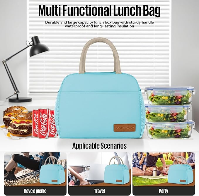 Lunch Bag Women/Men Lunch Box Women/Men (blue)