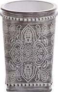BINO Kitchen Utensil Holder for Countertop, Grey Wildflower - Utensil Caddy countertop utensil holder Utensil Crocks for kitchen Cooking Utensil Holder Kitchen Utensils Holder Spatula Holder