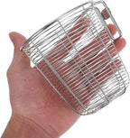 Cabilock Dishwasher Chopstick Basket with Hooks, Stainless Steel Kitchen Utensil Holder, Cutlery Organizer for Chopsticks Spoons Forks Straws, Small Hanging Silverware Drying Rack, 2pcs