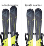 Ski Wall Mount Hanger – Edge-Safe Skis Storage, Modern Floating Vertical Rack, Clip Hook Gravity Grip Holder to Securely Store, Hang & Display for Skiing, Gear Organizer