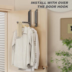 Over The Door Collapsible Drying Rack - Portable & Foldable, Indoor Small Hanging Clothes Drying Rack, Grey 2 Pack