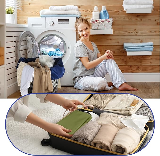 Woanger 12 Pack 28 x 45 Inch Extra Large Laundry Bags Bulk Washable Travel Laundry Bag with Drawstring Closure Large Dirty Clothes Organizer for College Dorm Home Hotel Camping(Colorful)