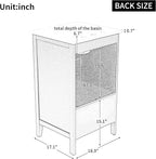 20 in Small Bathroom Vanity with Sink,Solid Wood Modern Single Bathroom Sink Cabinet with Soft Closing Door and Drawer,Freestanding White