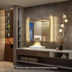 36x32 Lighted Medicine Cabinet Mirror with Magnifying & Night Lamp, 155° Soft-Close Hinge, Surface or Recessed Medicine Cabinet with Lights & Outlet, GFCI,Time Display& Inner Light,Hardwired