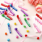 Kigeli 30 Pcs Spirit Clips Cheer Pins Cheerleader Gifts Clothes Pins for Backpacks Competition Glittered for Team Cheer Gifts Stuff Supplies Party Favors Accessories Bulk(Multicolor,Color Balls)