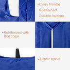 BeeGreen Blue Reusable Grocery Bags Wholesale Royal Reusable Kitchen Bags Bulk Foldable-Machine Washable with Zipper Storage Pouch 50 Packs