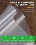 Syntus Vacuum Sealer Bags for food, 2 Pack 11" x 20' Commercial Grade Bag Rolls, Food Vac Bags for Storage, Meal Prep or Sous Vide