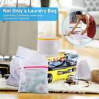 7 Pack 7 Size Mesh Laundry Bags Set for Delicates with AUTO-Lock Zipper, Lingerie Bags for Washing Delicates, Laundry Bags Mesh Wash Bags, Delicates Laundry Bag for Jeans,Blouse,Stocking,Bra