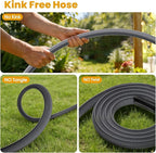 Garden Hose 25 FT, Non-Expanding Water Hose, Ultra-Light & Flexible, Burst-Resistant, Kink-Free, High-Pressure Garden Hose All-Weather Use for Lawns, Gardens, and Outdoor Cleaning