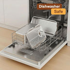 Bread Box 304 Stainless Steel Bread Container, Dishwasher Safe Bread Storage for Homemade Bread, Time Recording Bread Storage Container with Lid and Handle