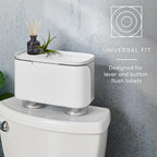 YouCopia Hideaway Toilet Cabinet, Over The Toilet Bathroom Organizer for Paper Rolls, Wipes and Accessories