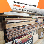 Wefaith Wood Organizer Lumber Storage Rack Wall Mount - Heavy Duty Metal Cantilever Shelves with 3-Level Holds Up 600 Lbs,Indoor & Outdoor Wood Storage Racks for Garage Woodshops Workshops -2 Pack
