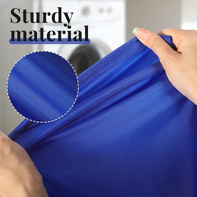 Woanger 12 Pack 28 x 45 Inch Extra Large Laundry Bags Bulk Washable Travel Laundry Bag with Drawstring Closure Large Dirty Clothes Organizer for College Dorm Home Hotel Camping(Blue)