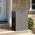 Package Delivery Box for Outside, 48 Gallon Storage with Lockable Secure, Large Double Wall Resin Outdoor Package Delivery Waterproof Deck